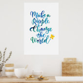 Een rimpel maken poster (Keuken)