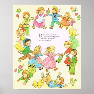 een ring een roos te bellen, Mabel Lucie Attwell P Poster