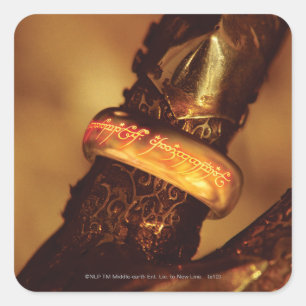 ÉÉN RING OM HEN ALLE™ TE REGULEREN VIERKANTE STICKER