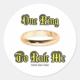Eén Ring om mij te regeren Ronde Sticker