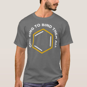 Eén ring om ze te binden met alle scheikundewetens t-shirt