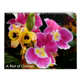 Een Riot van Orchideeën Kalender