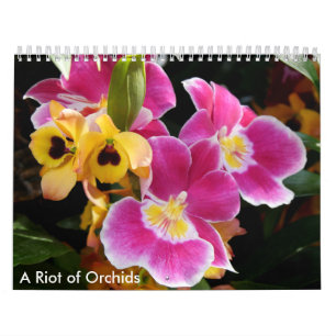 Een Riot van Orchideeën Kalender