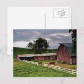 Een rit door het boerderij land Palouse 4 Briefkaart (Voorkant / Achterkant)