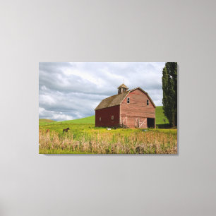 Een rit door het boerenland van Palouse 4 Canvas Afdruk