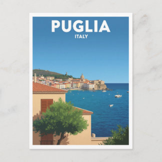 Een rit langs de kust door Puglia Briefkaart