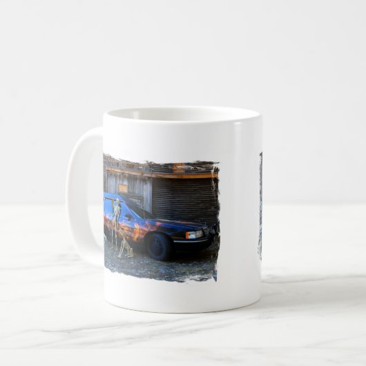 Een ritje om voor te sterven koffiemok (Voorkant links)