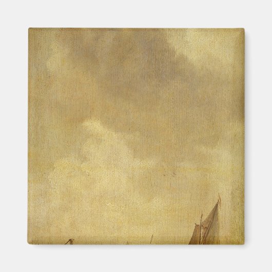 Een rivier de Scene, met vissers die een net lance Magneet (Voorkant)