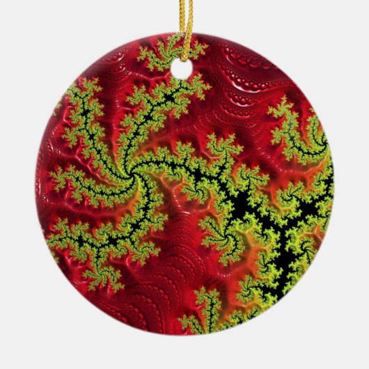 Een rivier loopt door het keramische decoratie (Voorkant)