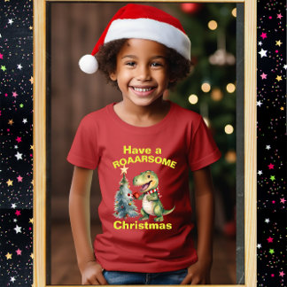 Een roarsome Christmas, Funny Kind's Dinasaur Tshi T-shirt