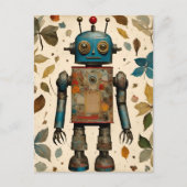 Een robotcollage briefkaart (Voorkant)