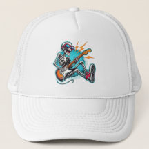 Een rockster skelet