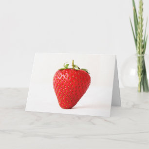 Eén rode aardbei gccnm kaart