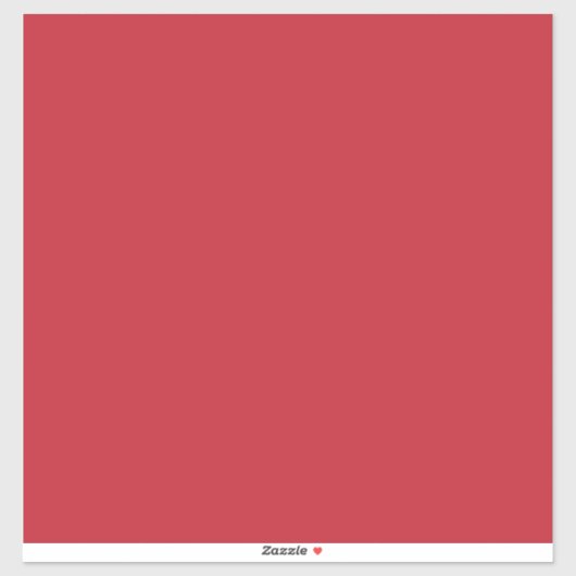 Een rode achtergrond met een sticker (Vel)