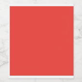 Een rode achtergrond met een witte rand wijn etiket (Enkel label)