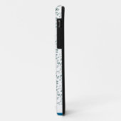 Een rode bloem op een zwarte achtergrond Case-Mate iPhone case (Achterkant/links)