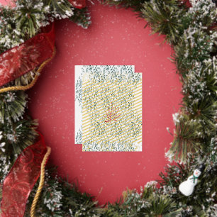 een rode bloem op een zwarte achtergrond folie feestdagen briefkaart