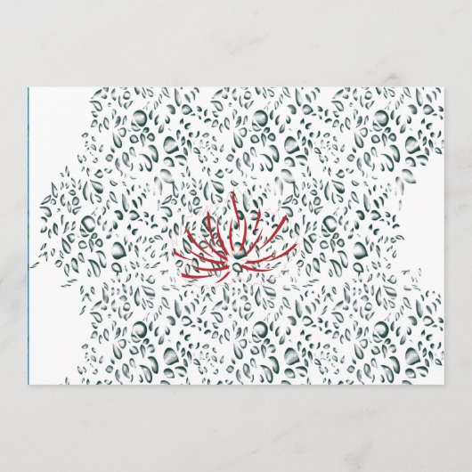 Een rode bloem op een zwarte achtergrond programma (Achterkant)