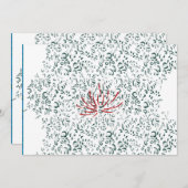 Een rode bloem op een zwarte achtergrond programma (Voorkant / Achterkant)