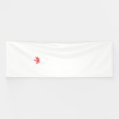 Een rode bloemblaadjesafbeelding die lijkt op clip spandoek (Horizontaal)