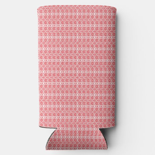 Een rode en witte achtergrond met een patroon (Achterkant)