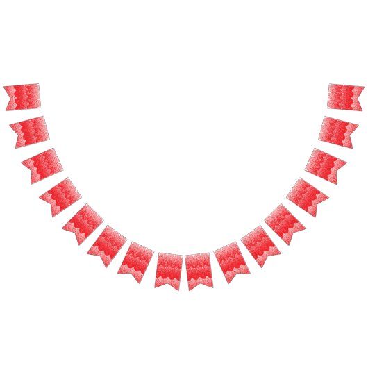 Een rode en witte achtergrond met veel stippen vlaggetjes (Alle)