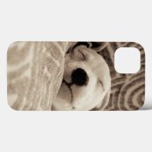 Een rode hond Case-Mate iPhone case (Achterkant (horizontaal))