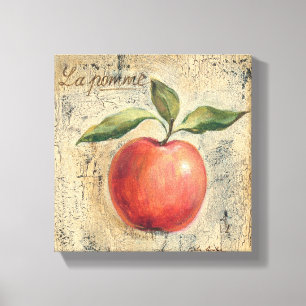 Een Rode Kleine Apple Canvas Afdruk