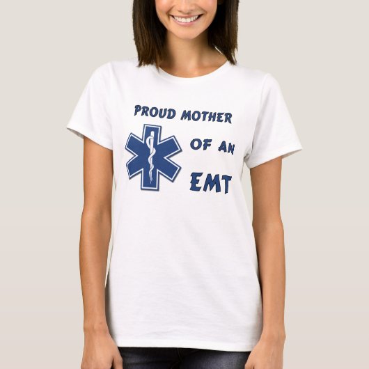 Een rode moeder van een EMT T-shirt (Voorkant)