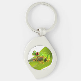 Een Rode Oog Boomkikker Sleutelhanger