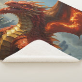 Een rode Welshe draak terroriseert Londen Sherpa Deken (3/4)