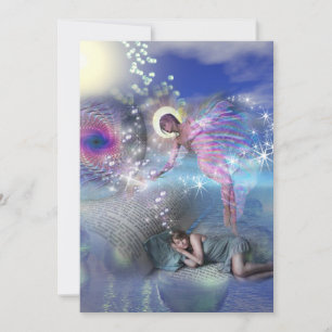 Een roman kan een portaal zijn in parallelle reali feestdagenkaart