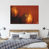 Een romantische nacht canvas afdruk (Insitu (Slaapkamer))