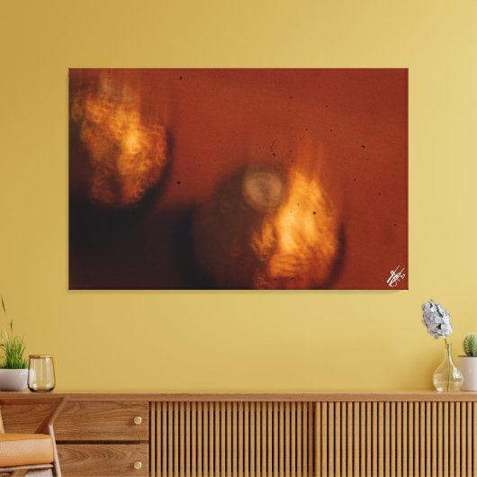 Een romantische nacht canvas afdruk (Insitu (Woonkamer))