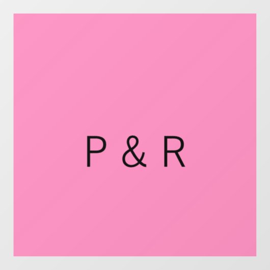 Een romantische partner die een paar initialen let raamsticker (Vel)