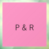 Een romantische partner die een paar initialen let raamsticker (Vel 3)