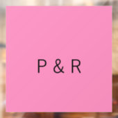 Een romantische partner die een paar initialen let raamsticker (Vel 2)