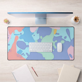 Een rommelig patroon van vlekken verf bureaumat