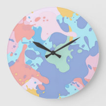 Een rommelig patroon van vlekken verf