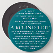 Een ronde set button 6,0 cm (Voorkant /achterkant)