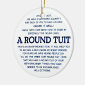 Een ronde set keramisch ornament (Links)