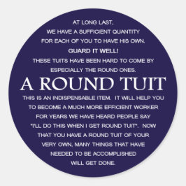 Een ronde set ronde sticker