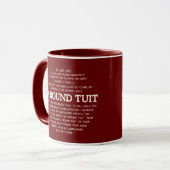 Een ronde tas mok (Voorkant links)