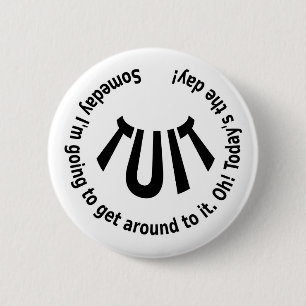 EEN Ronde TUIT Button 5,7 Cm