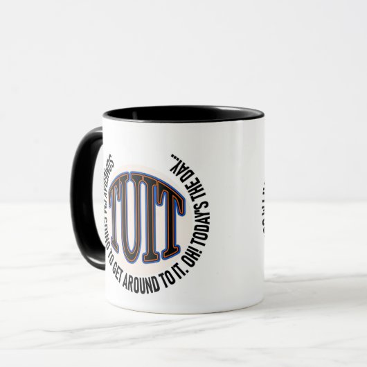 EEN Ronde TUIT Mok (Voorkant links)
