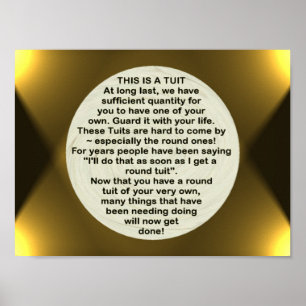 Een ronde tuit ~ print