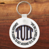 EEN RONDE TUIT SLEUTELHANGER (Voorkant)