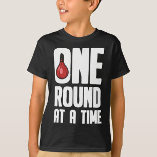 Eén ronde voor één keer bokshandschoenen - boxer t-shirt