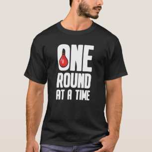 Eén ronde voor één keer bokshandschoenen t-shirt
