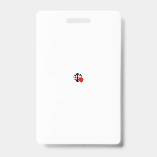 Een rood hart-symbool gemaakt met vloeiende, dikke badge